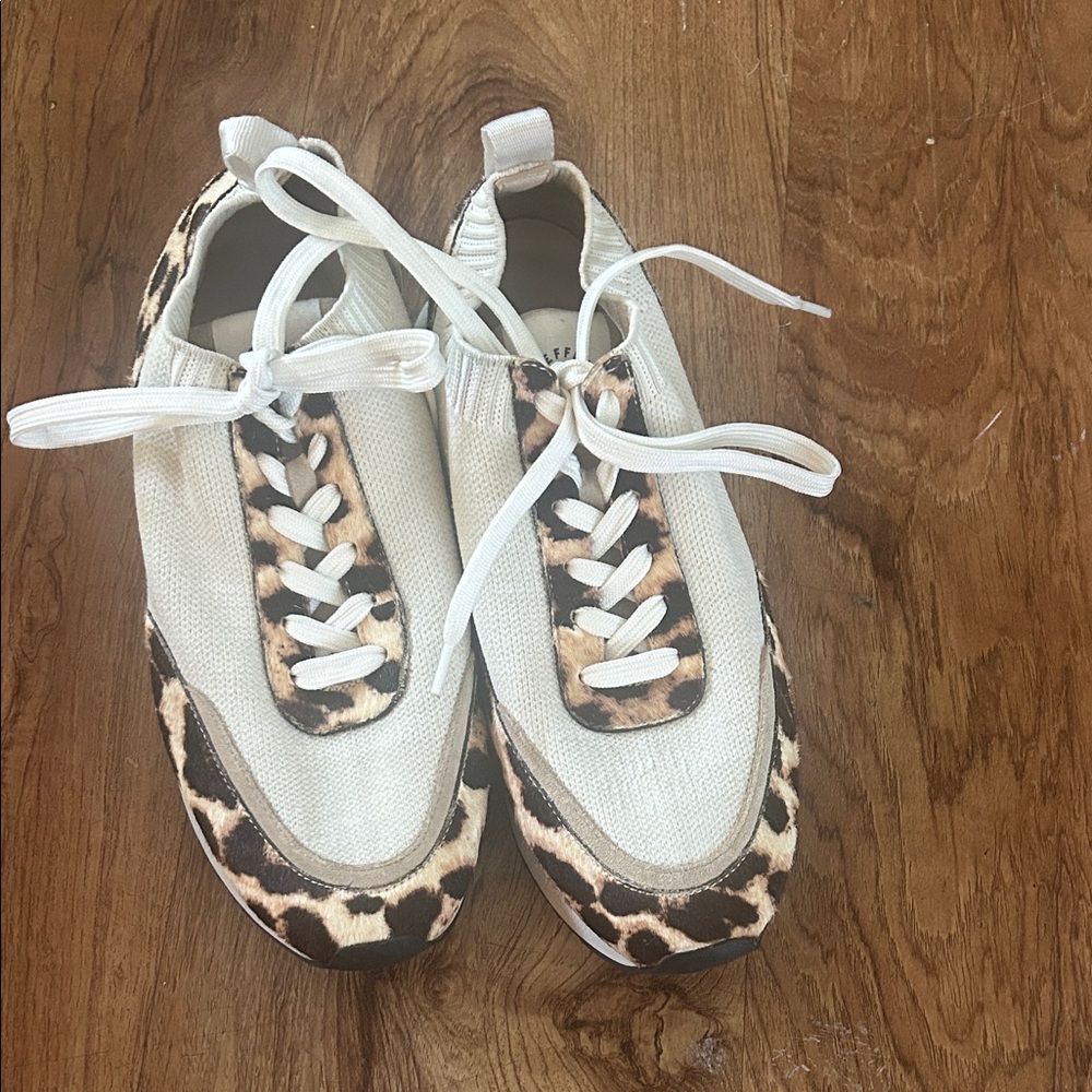 Quiet Luxury Loeffler Randall Neutral Animal Print Sneakers |